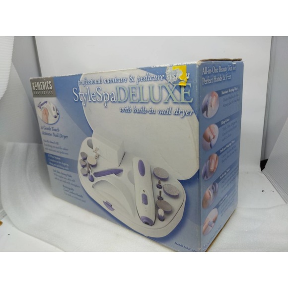 Homedics Style Spa Deluxe Manicure Pedicure System  with Nail Dryer  man-170 - Picture 6 of 7